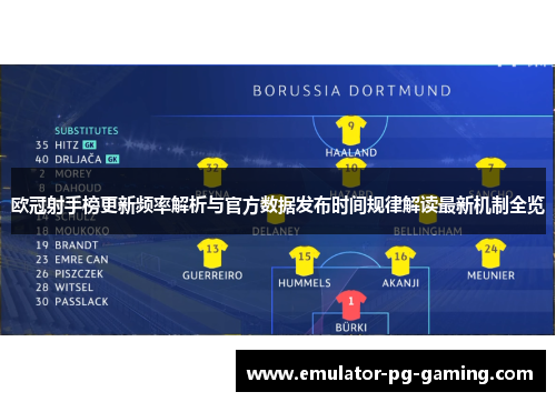 欧冠射手榜更新频率解析与官方数据发布时间规律解读最新机制全览 欧冠射手榜更新频率解析与官方数据发布时间规律解读最新机制全览